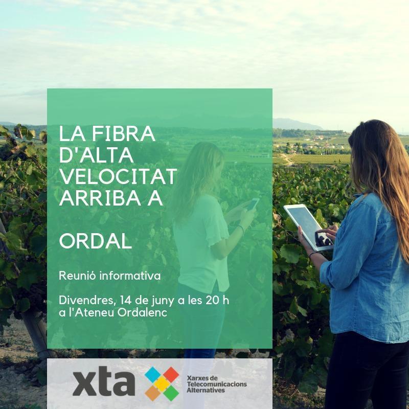 La fibra d'XTA arriba Ordal