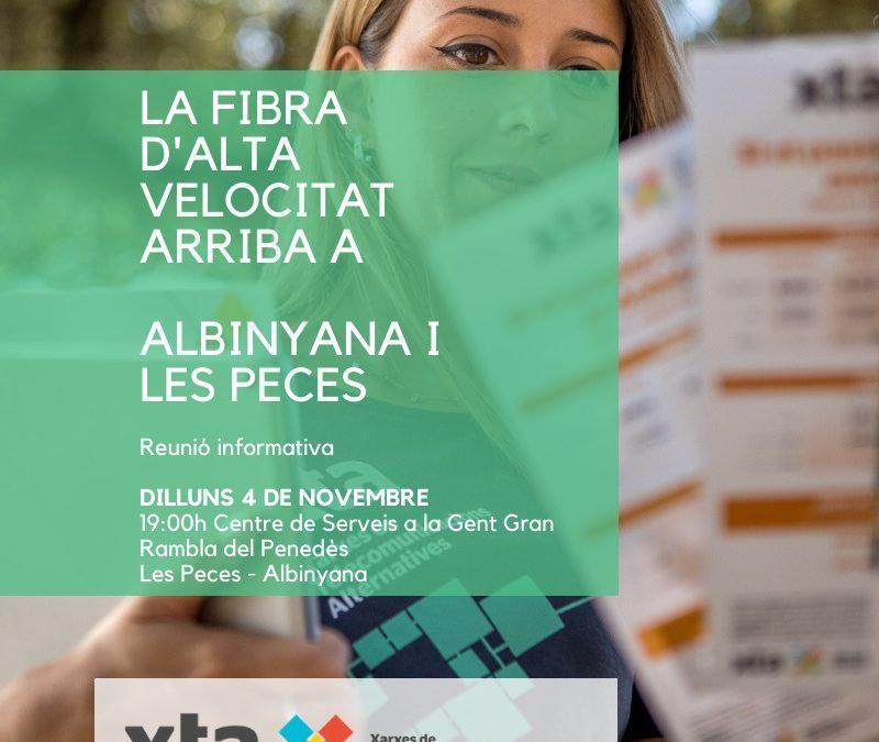 Fibra XTA arriba a Albinyana