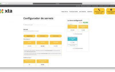XTA estrena web amb configurador de serveis